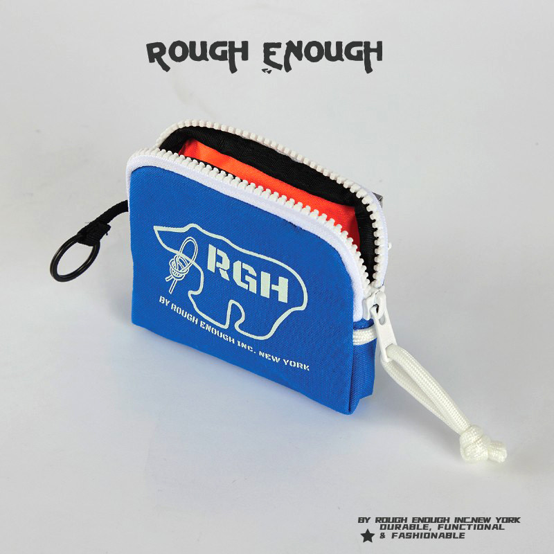Embroidery Wallet - กระเป๋าใส่บัตรและเหรียญ RGH Canvas แบบ 2-in-1 พร้อมช่องใส่กุญแจ,