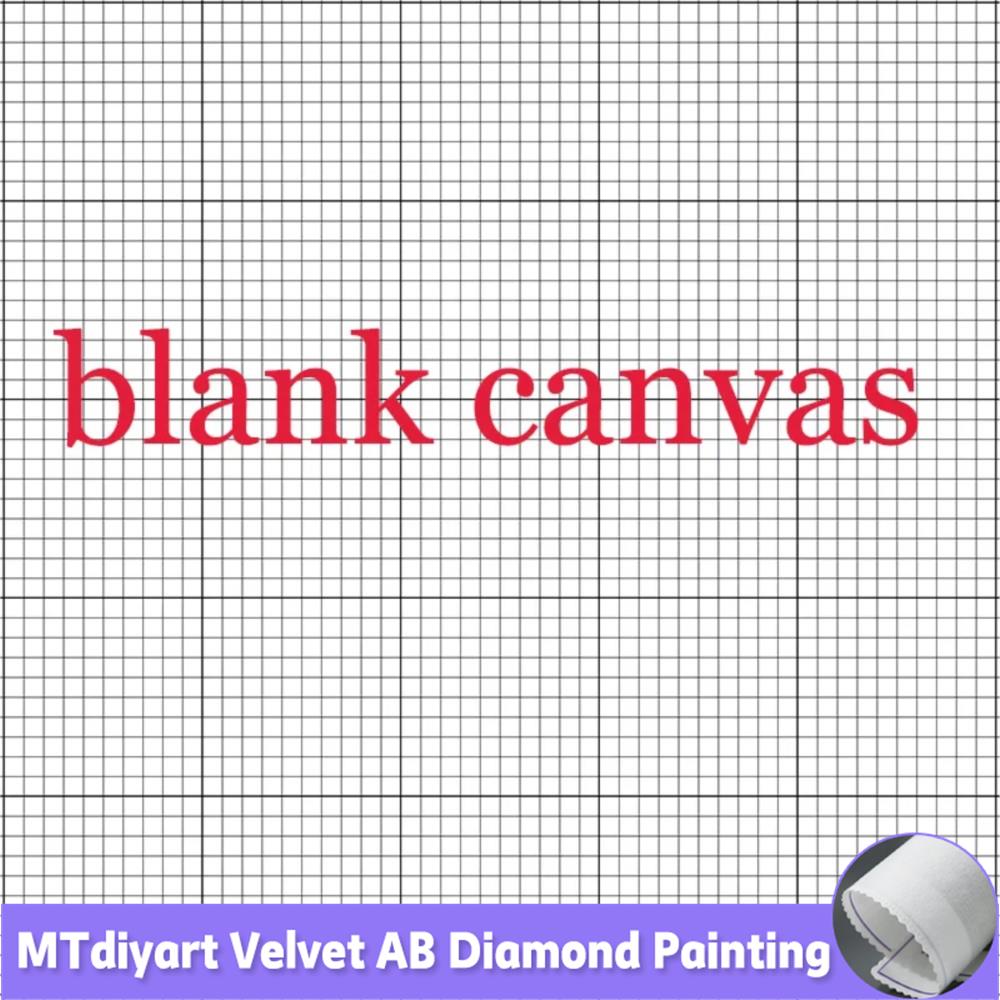 Embroidery Ideas - ผ้าใบเปล่าเพชรภาพวาดสแควร์เจาะรอบกริดเพชรเย็บปักถักร้อยผ้าใบเปล่า DIY Pour กาวหรือเทปสองด้าน