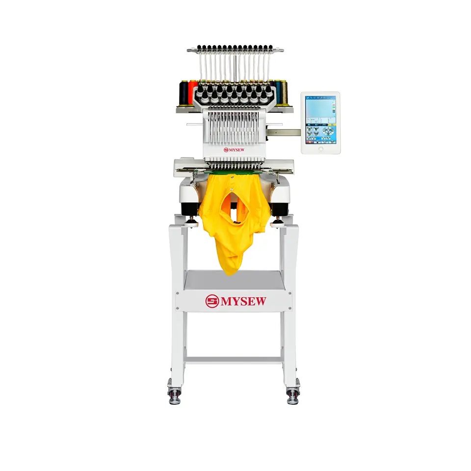 Embroidery Machine Computerized - เครื่องปักคอมพิวเตอร์อัตโนมัติ MYSEW MFS 1500 คุณภาพสูงสำหรับงานอุตสาหกรรม หัวเดียว