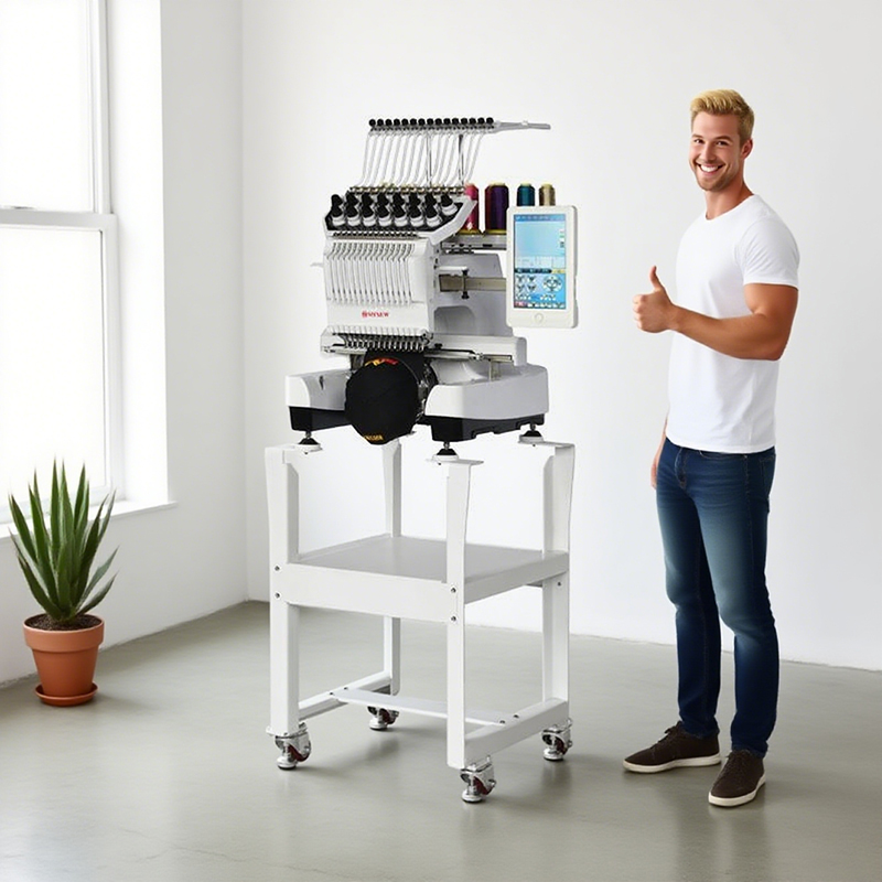 Embroidery Machine Computerized - เครื่องปักคอมพิวเตอร์อุตสาหกรรมความเร็วสูง MFS1500 15 หัว พร้อมระบบปักดิจิตอลอัจฉริยะแบบหัวเดียว