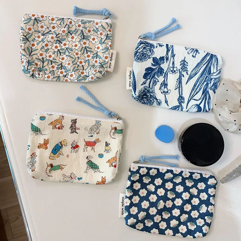 Embroidery Wallet - กระเป๋าคลัทช์มีซิป dompet koin ลายดอกไม้วินเทจสำหรับผู้หญิงใหม่2024กระเป๋าสตางค์สดใสขนาดเล็กความงามของผู้หญิงกระเป๋าผ้าใบของขวัญที่ดีกระเป๋าใส่ของดอกไม้
