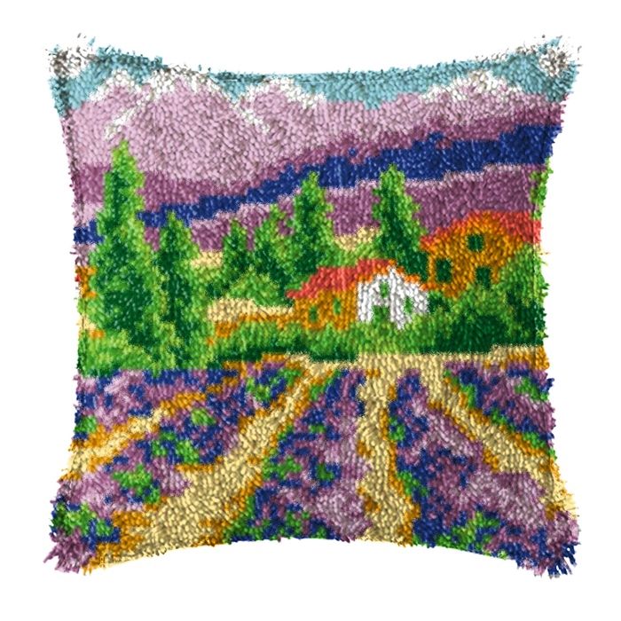 ชุดอุปกรณ์ถักพรมลายทิวทัศน์กลา - Printed Embroidery Kit บทวิจารณ์และราคา