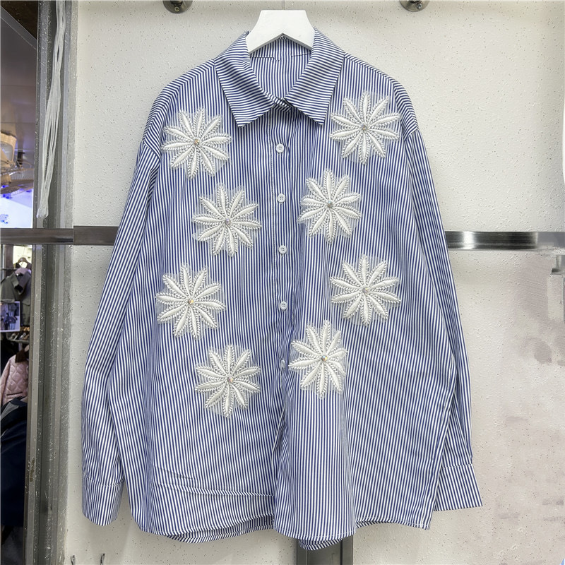 เสื้อผู้หญิง เสื้อเชิ้ตวินเทจ  - Embroidery Workshop บทวิจารณ์และราคา