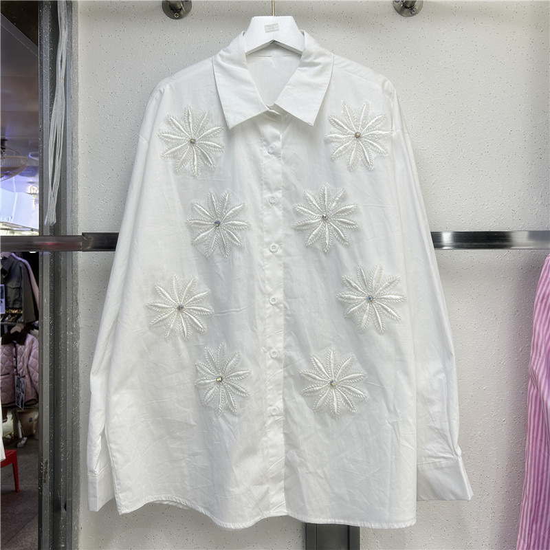 เสื้อผู้หญิง เสื้อเชิ้ตวินเทจ  - Embroidery Workshop บทวิจารณ์และราคา