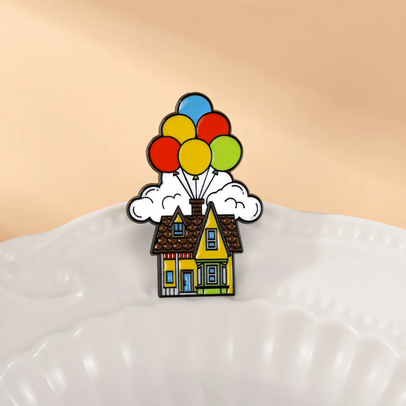 เข็มกลัดโลหะรูปบ้านบอลลูนการ์ต - Embroidery Bali บทวิจารณ์และราคา