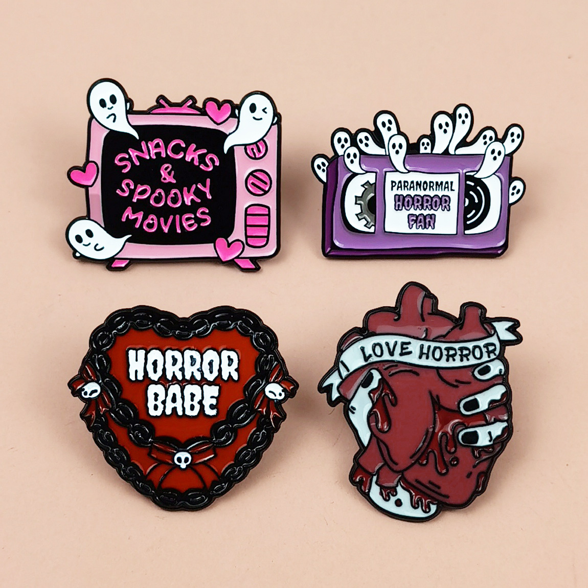 ชุดเข็มกลัดเคลือบลายสยองขวัญ 4 - Embroidery Gothic บทวิจารณ์และราคา