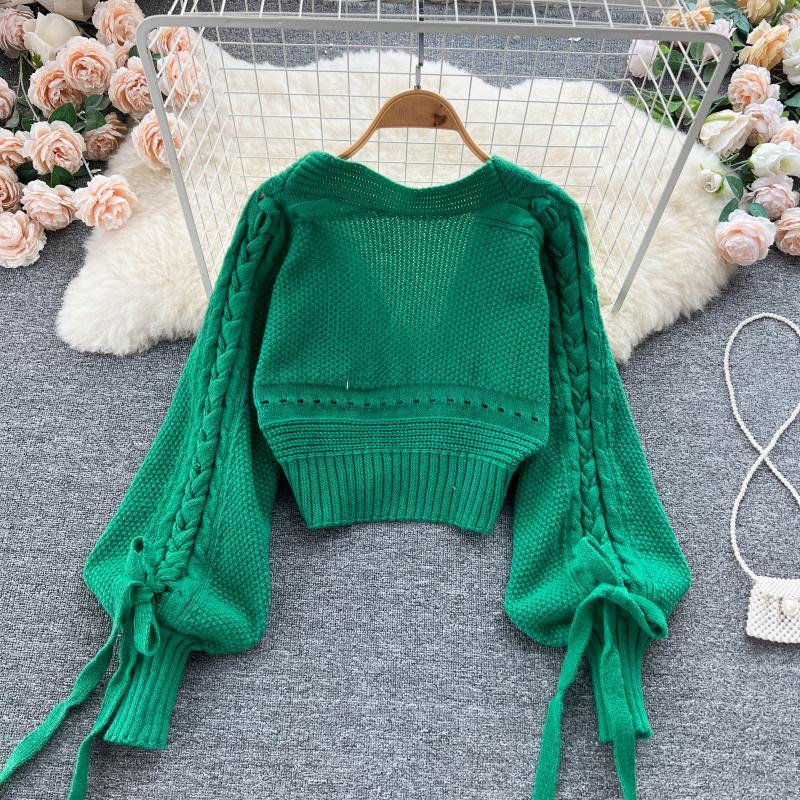 สีเขียวสบายๆอะคริลิคถักVคอโคมไ - Embroidery Online บทวิจารณ์และราคา