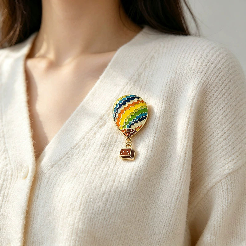เข็มกลัดโลหะรูปบอลลูนลมร้อน สิ - Embroidery Bali บทวิจารณ์และราคา