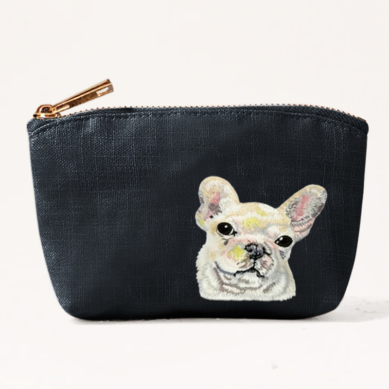 กระเป๋าใส่เหรียญลายปักแมวและสุ - Embroidery Wallet บทวิจารณ์และราคา