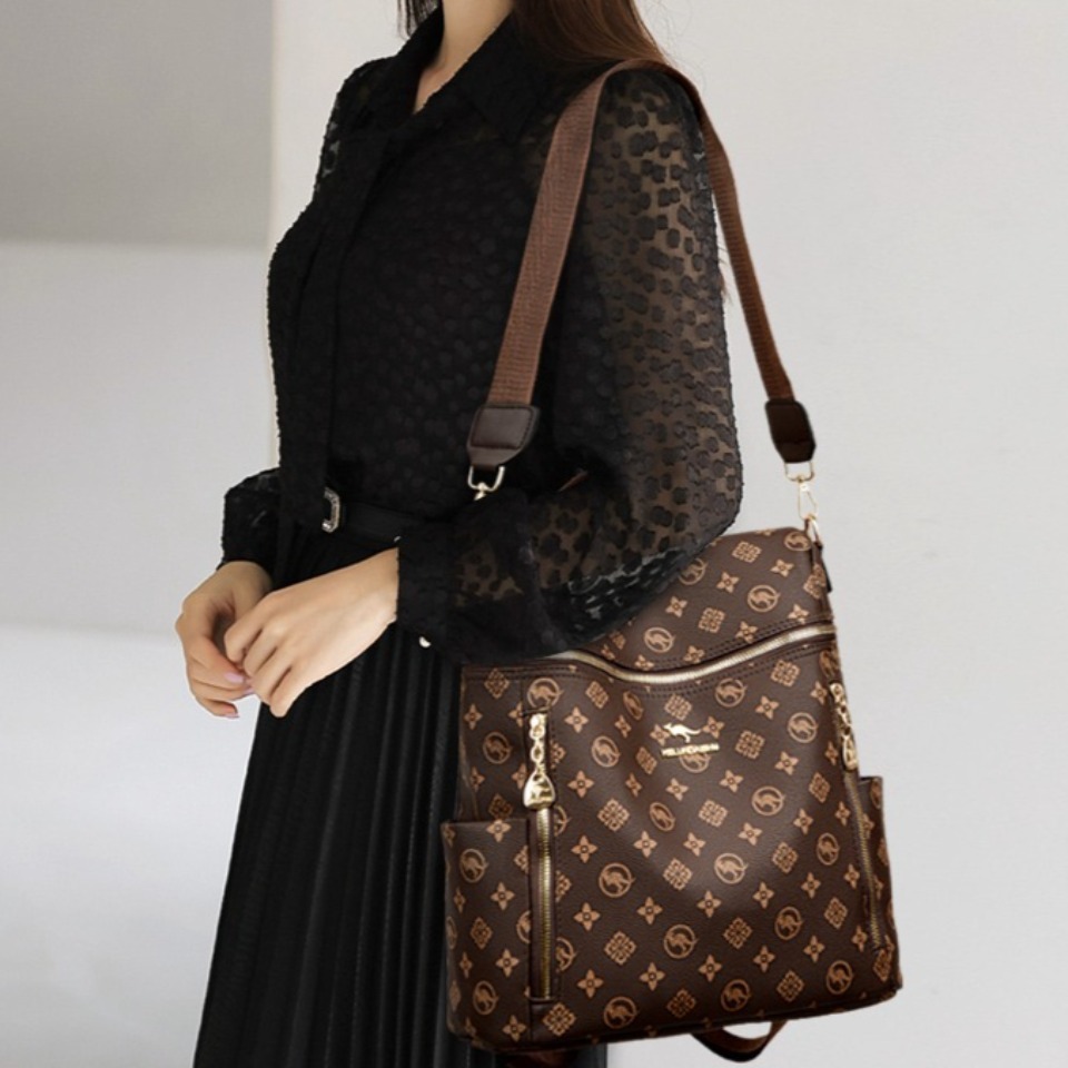 กระเป๋าเป้สะพายหลังหนังแท้สำหร - Embroidery Ideas บทวิจารณ์และราคา