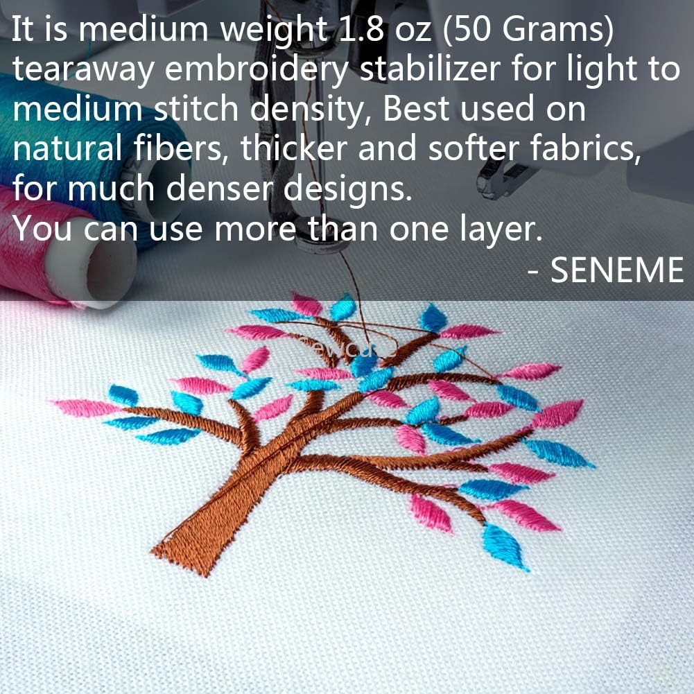 30 ซม.Tear Away เย็บปักถักร้อย - Embroidery Generator บทวิจารณ์และราคา
