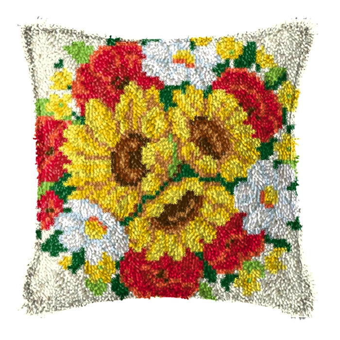 ชุดปักพรมลายดอกทานตะวัน ปลอกหม - Printed Embroidery Kit บทวิจารณ์และราคา