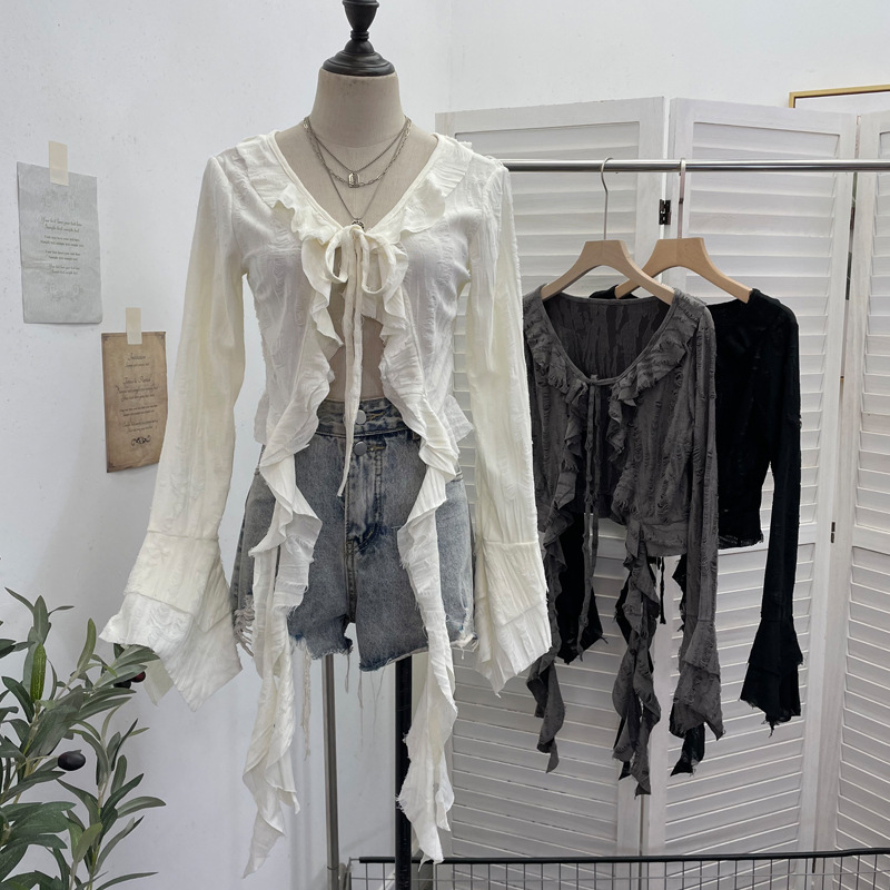 เสื้อคาร์ดิแกนสไตล์ ISAROSE สำ - Embroidery Online บทวิจารณ์และราคา