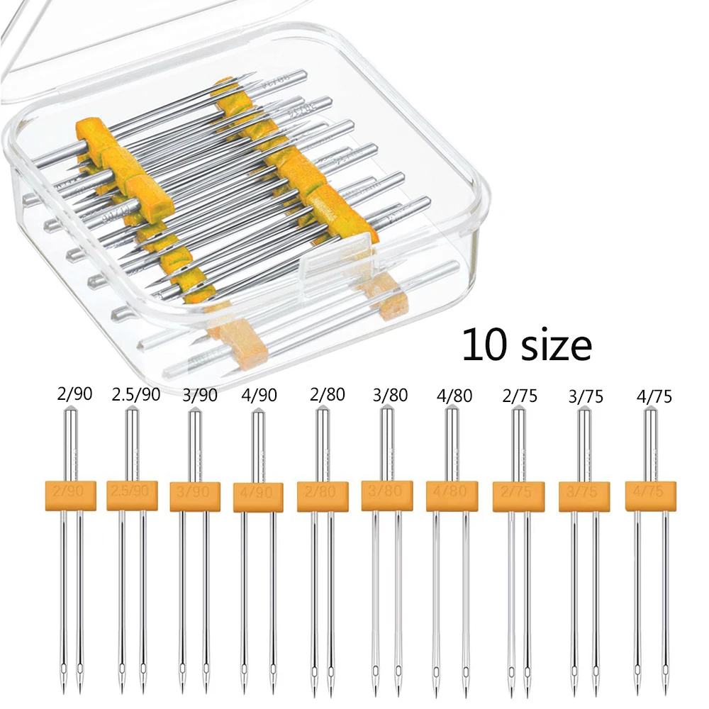 10PCS จักรเย็บผ้าเข็มคู่คู่เข็ - Embroidery Generator บทวิจารณ์และราคา