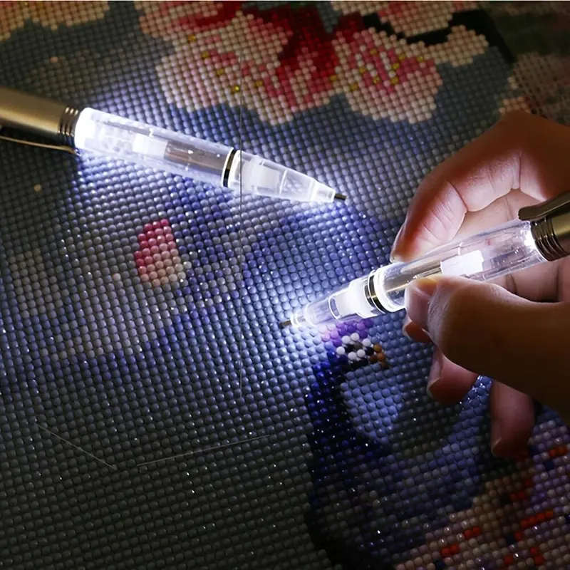 ปากกาเพชร LED สำหรับงานปักครอส - Embroidery Garments บทวิจารณ์และราคา
