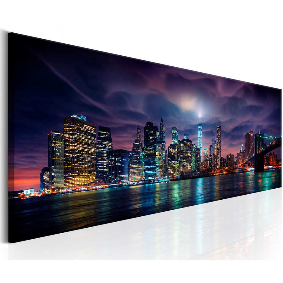New York Night ภูมิทัศน์ขนาดให - Embroidery York บทวิจารณ์และราคา