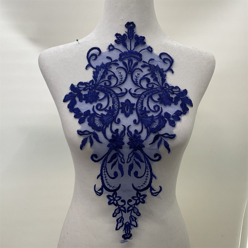 ผ้าลูกไม้ปักลายหลากสีสัน งานปร - Embroidery Veil บทวิจารณ์และราคา
