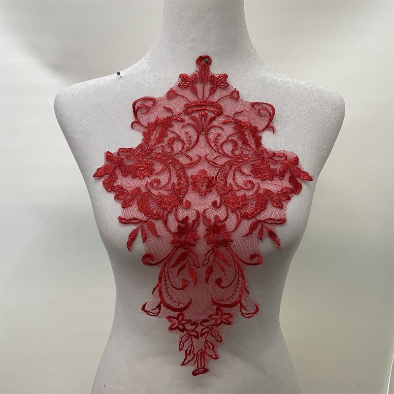 ผ้าลูกไม้ปักลายหลากสีสัน งานปร - Embroidery Veil บทวิจารณ์และราคา