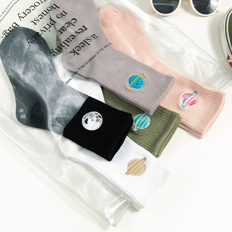 ผู้หญิง All Seasons ใหม่แฟชั่น - Embroidery On Socks บทวิจารณ์และราคา