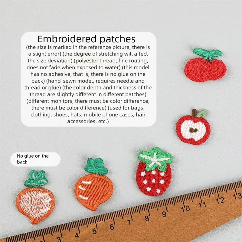 แพทช์ปักลายผลไม้สำหรับเด็ก 100 - Embroidery On Socks บทวิจารณ์และราคา