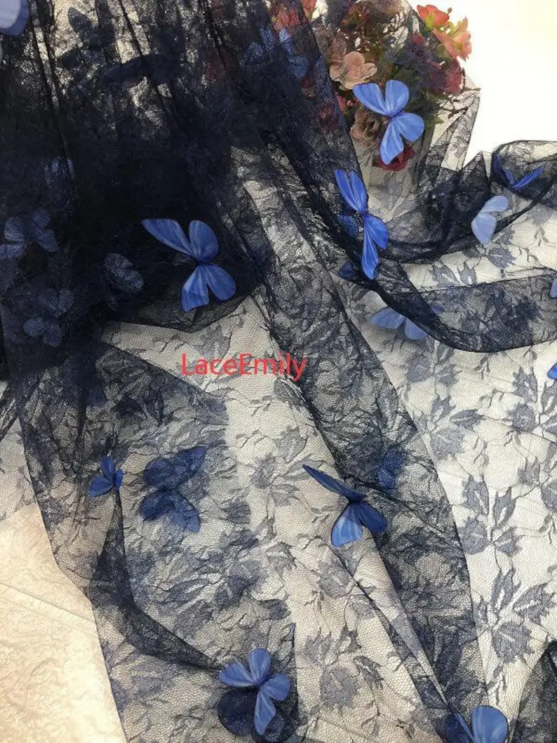 4 สี 3D ผีเสื้อเย็บปักถักร้อยล - Embroidery Veil บทวิจารณ์และราคา