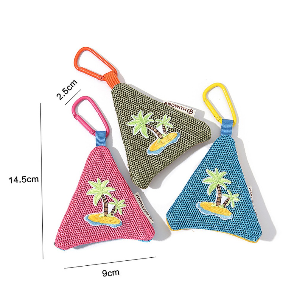 กระเป๋าใส่เหรียญทรงสามเหลี่ยม  - Embroidery Wallet บทวิจารณ์และราคา