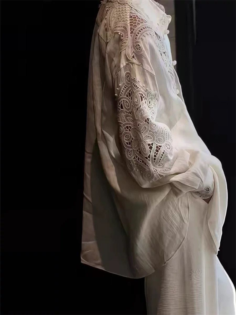 เสื้อเชิ้ตสีขาวสไตล์ดีไซเนอร์ส - Embroidery Ideas บทวิจารณ์และราคา