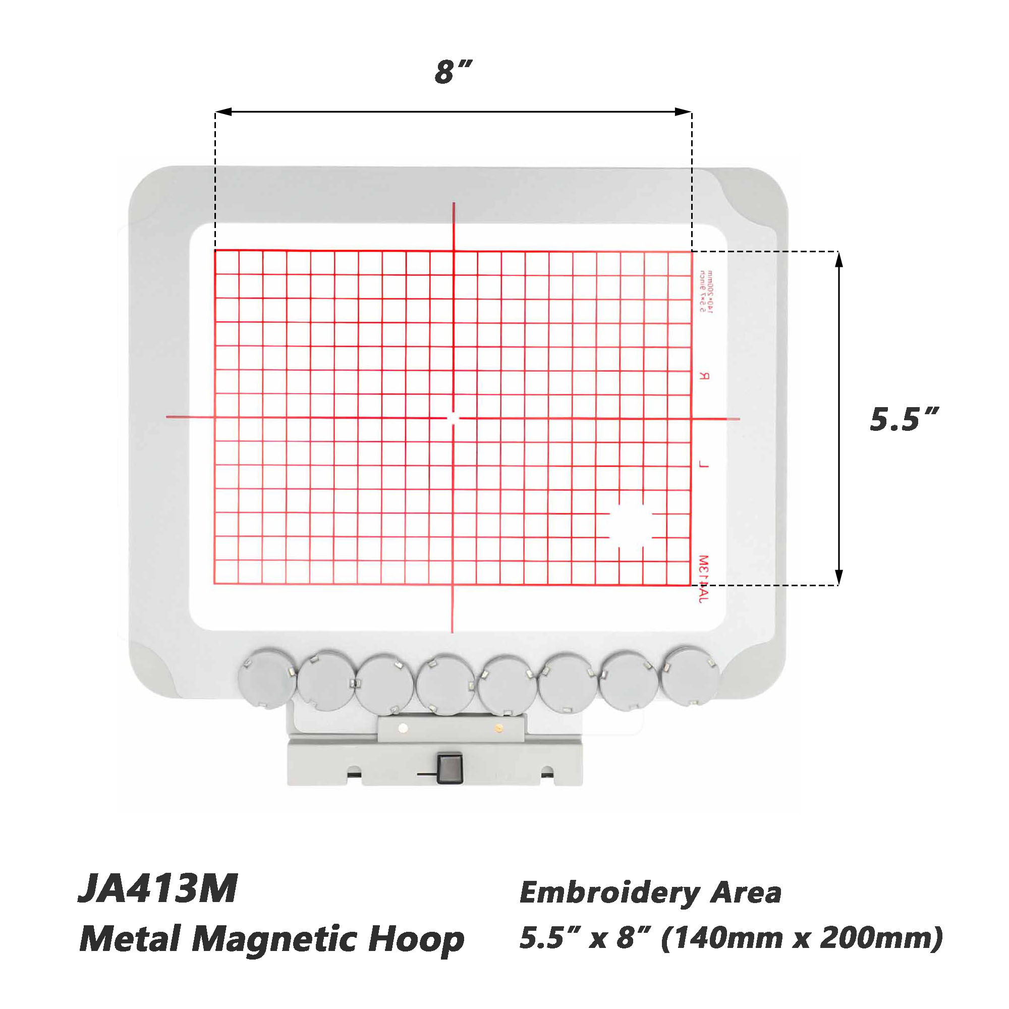Magnetic Hoop สําหรับ Janome M - Embroidery Generator บทวิจารณ์และราคา