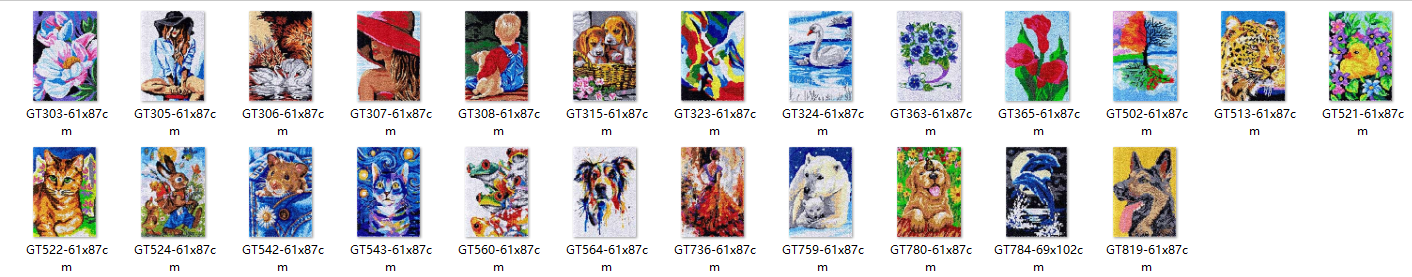 ดอกไม้ใหม่ latch hook kit พรมผ - Printed Embroidery Kit บทวิจารณ์และราคา