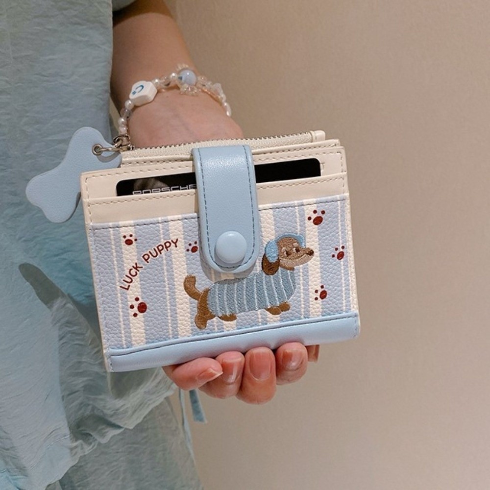 กระเป๋าสตางค์แบบสั้นปักลายสุนั - Embroidery Wallet บทวิจารณ์และราคา