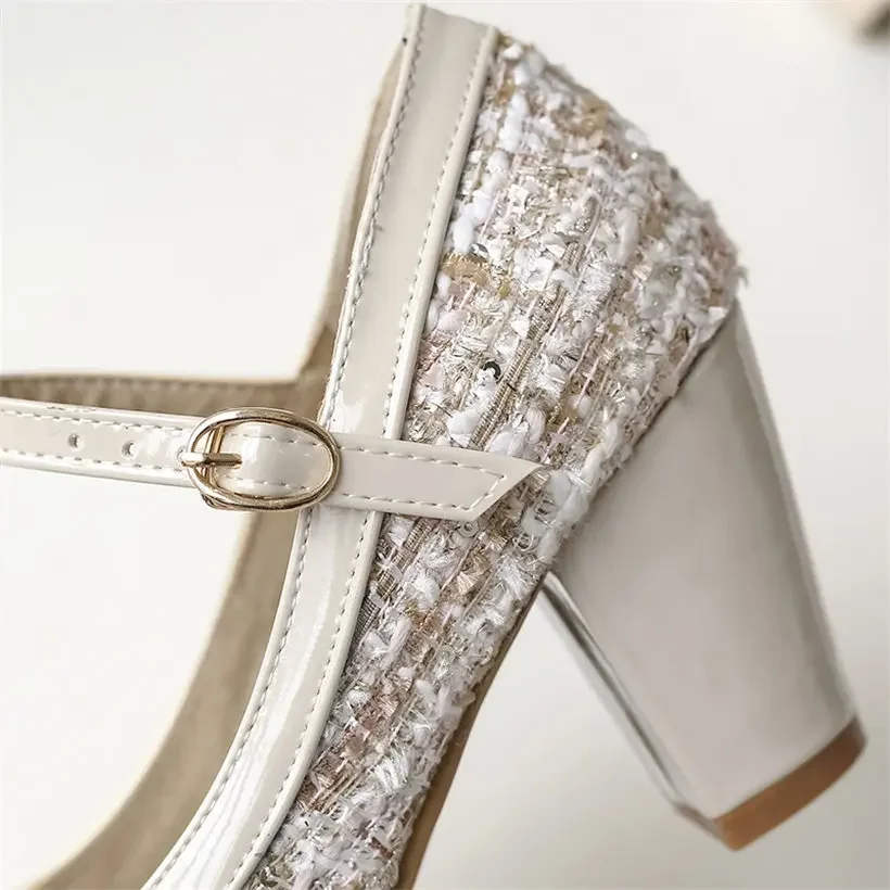 Mary Janes รองเท้าส้นสูง7ซม. ส - Embroidery Garments บทวิจารณ์และราคา