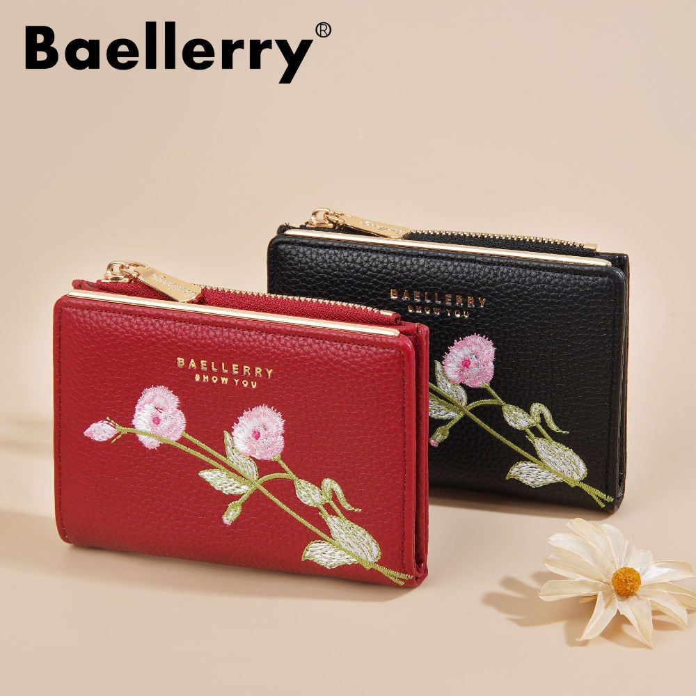กระเป๋าสตางค์หนังสั้นสำหรับผู้ - Embroidery Wallet บทวิจารณ์และราคา