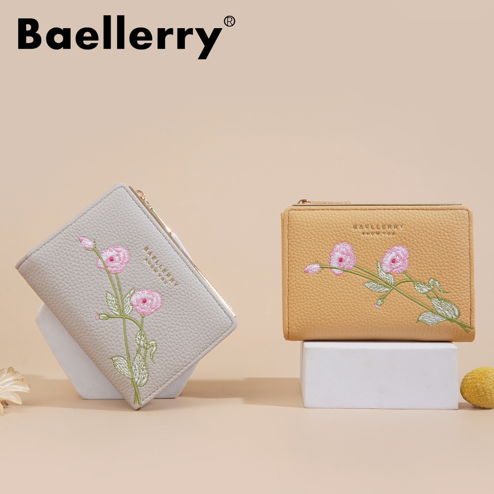 กระเป๋าสตางค์หนังสั้นสำหรับผู้ - Embroidery Wallet บทวิจารณ์และราคา