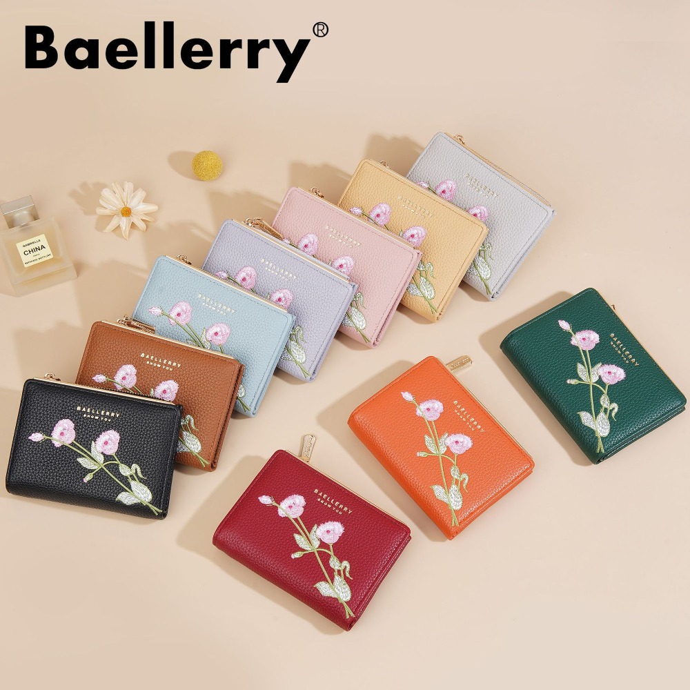 กระเป๋าสตางค์หนังสั้นสำหรับผู้ - Embroidery Wallet บทวิจารณ์และราคา
