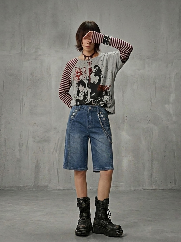 REDDACHiC กางเกงยีนส์ขาสั้นทรง - Embroidery Jeans บทวิจารณ์และราคา