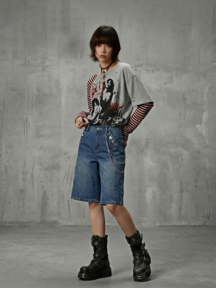 REDDACHiC กางเกงยีนส์ขาสั้นทรง - Embroidery Jeans บทวิจารณ์และราคา