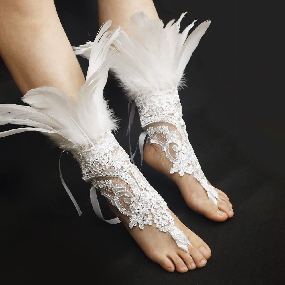ถุงมือยาวแต่งลูกไม้และขนนก 1 ช - Embroidery Gothic บทวิจารณ์และราคา