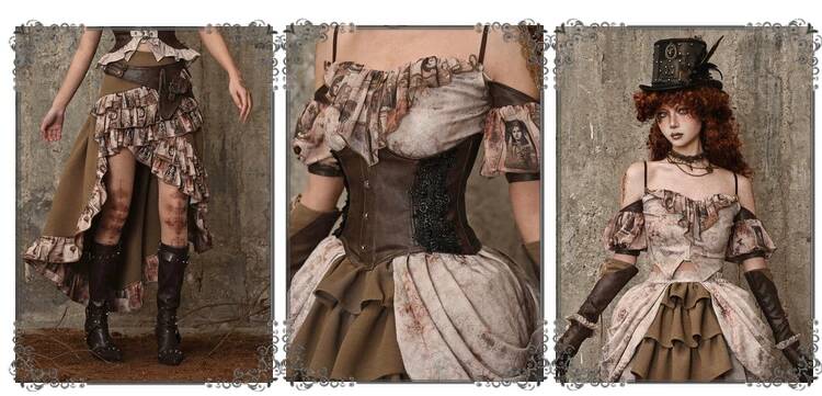ชุดกี่เพ้าปักลายมังกรสไตล์สตีม - Embroidery Dress บทวิจารณ์และราคา