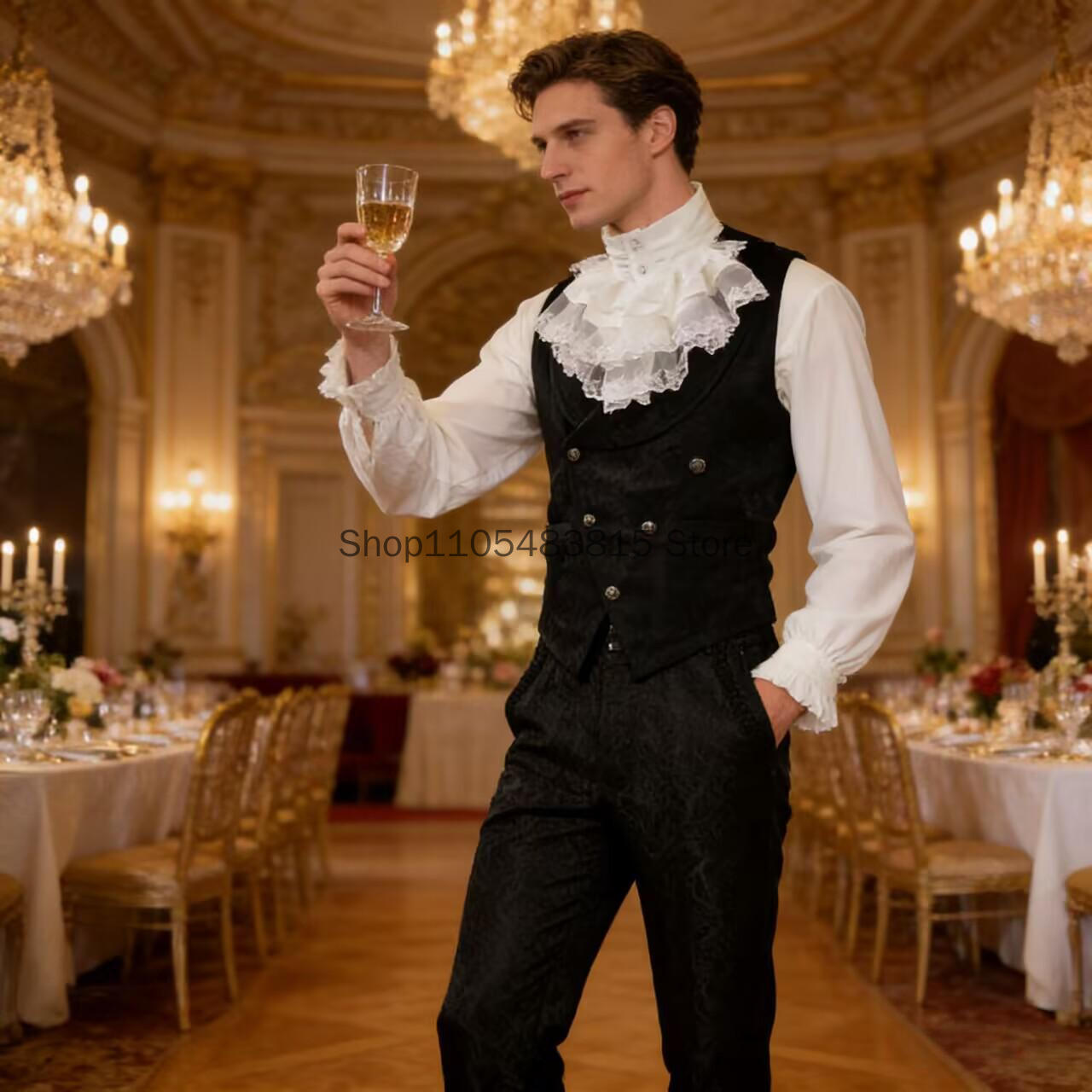 เสื้อกั๊กผู้ชายสไตล์ยุคกลาง ปั - Embroidery Dress บทวิจารณ์และราคา