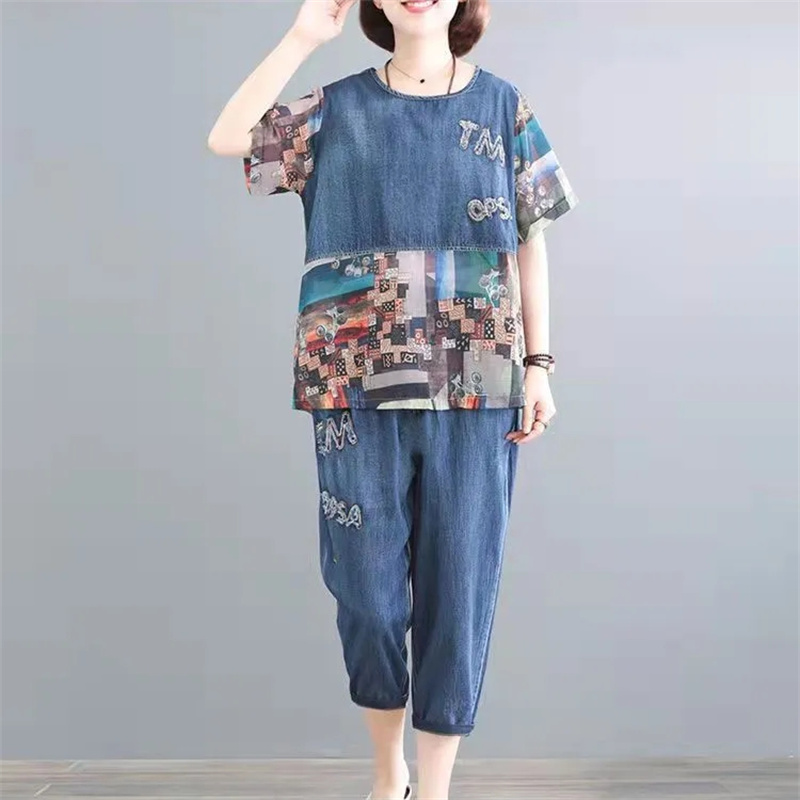 5XL ฤดูร้อนผู้หญิงกางเกงยีนส์ช - Embroidery Jeans บทวิจารณ์และราคา