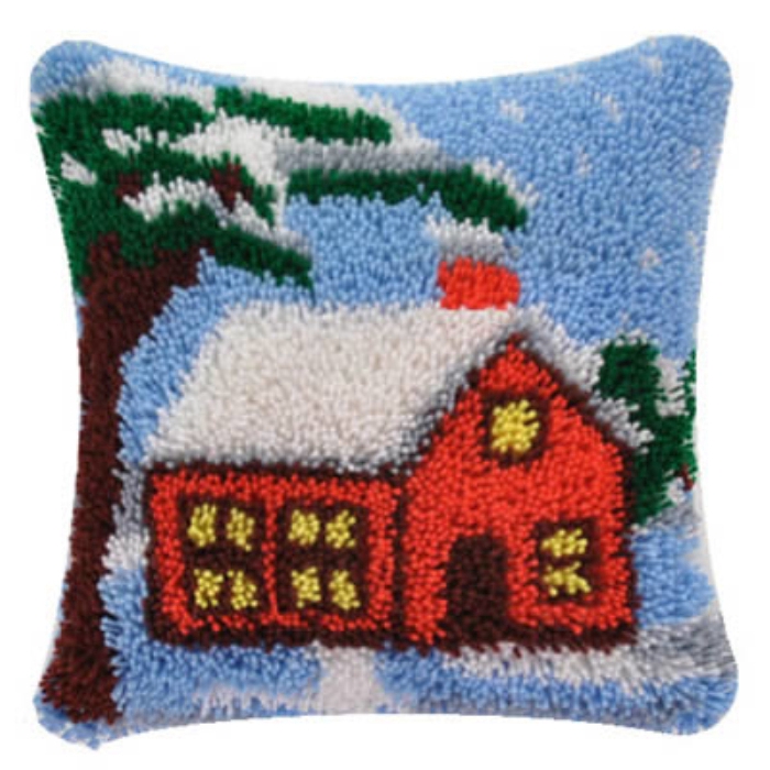 ชุดสลักชุดหมอนอิงปักลายชุดหมอน - Printed Embroidery Kit บทวิจารณ์และราคา