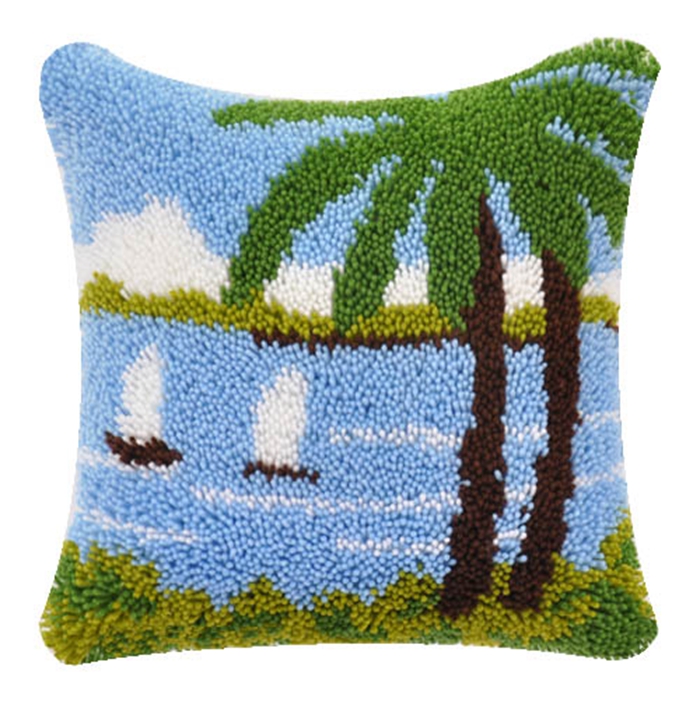ชุดสลักชุดหมอนอิงปักลายชุดหมอน - Printed Embroidery Kit บทวิจารณ์และราคา