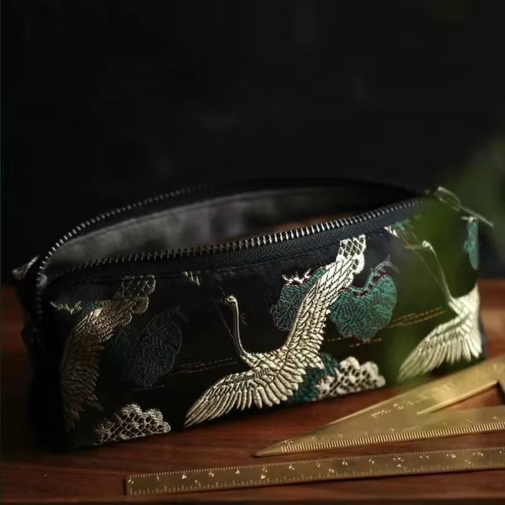 กล่องใส่ดินสอสไตล์จีนโบราณลายป - Embroidery Online บทวิจารณ์และราคา