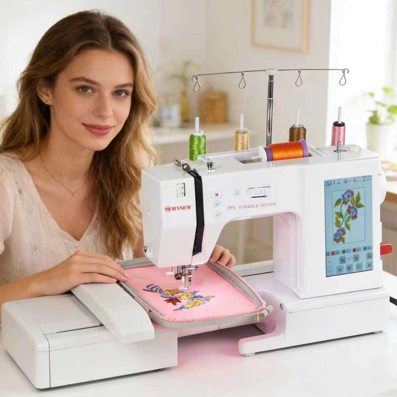 เครื่องปักผ้าอัตโนมัติ MYSEW M - Embroidery Machine Computerized บทวิจารณ์และราคา