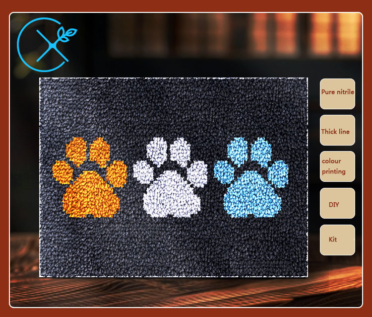 ชุดอุปกรณ์เย็บพรมแบบ Latch Hoo - Printed Embroidery Kit บทวิจารณ์และราคา