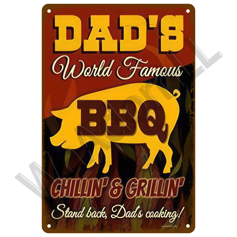 Retro Plaque Vintage Grill Kin - Embroidery Workshop บทวิจารณ์และราคา