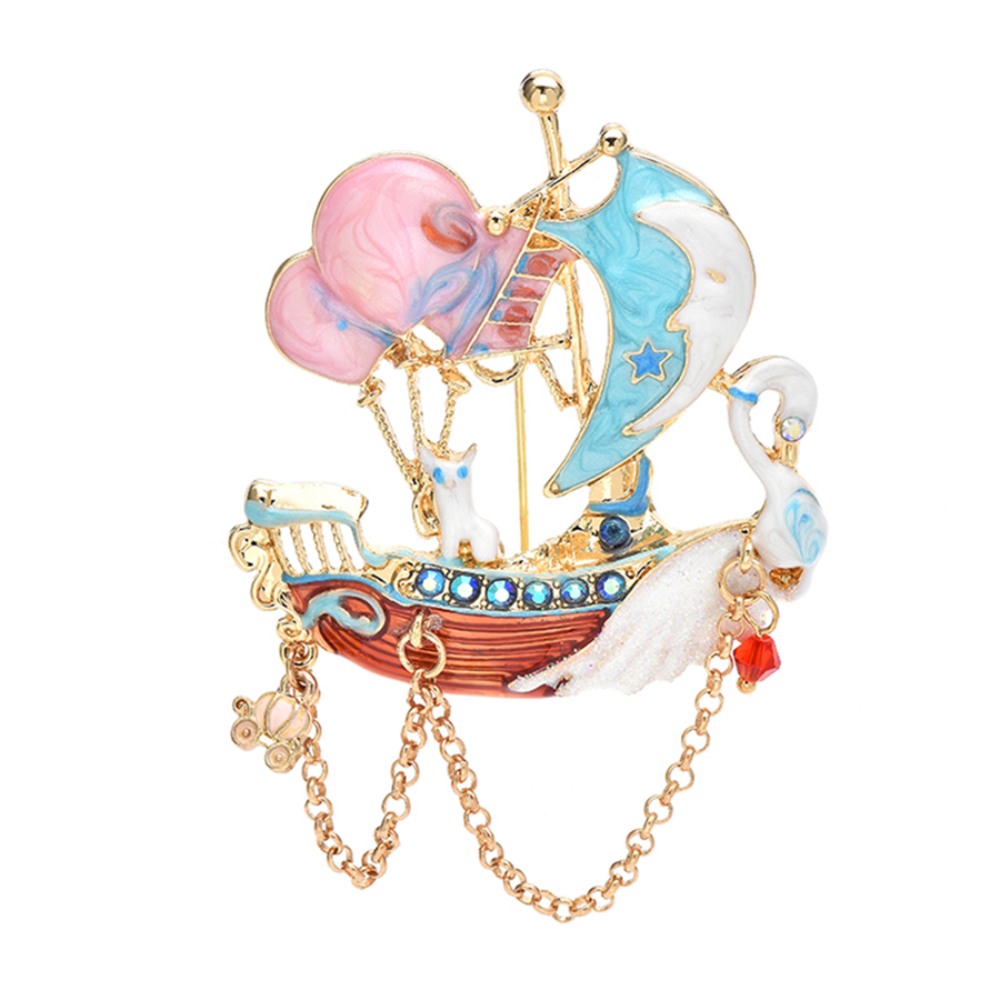 Babay โรแมนติก Swan เรือเข็มกล - Embroidery Bali บทวิจารณ์และราคา