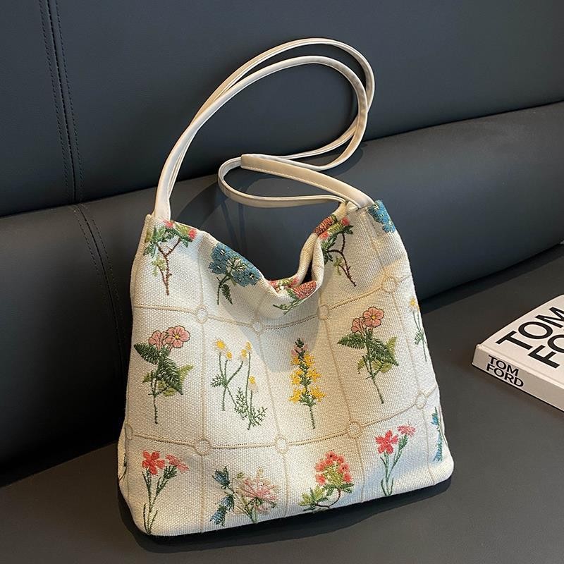 กระเป๋าโท้ทปักลายแฟชั่น กระเป๋ - Embroidery Workshop บทวิจารณ์และราคา